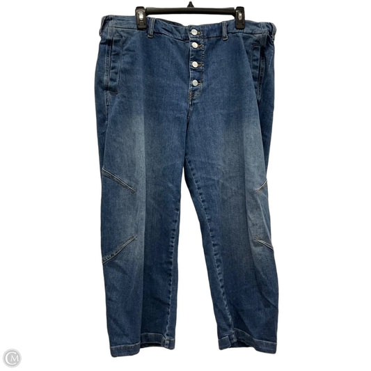 Jeans Wide Leg By Pilcro In Blue Denim, Size: 18
