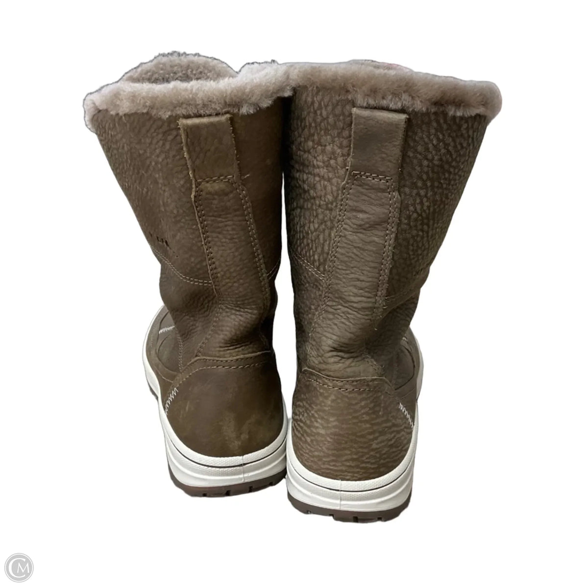 Boots Knee Flats By Ecco In Brown, Size: 10