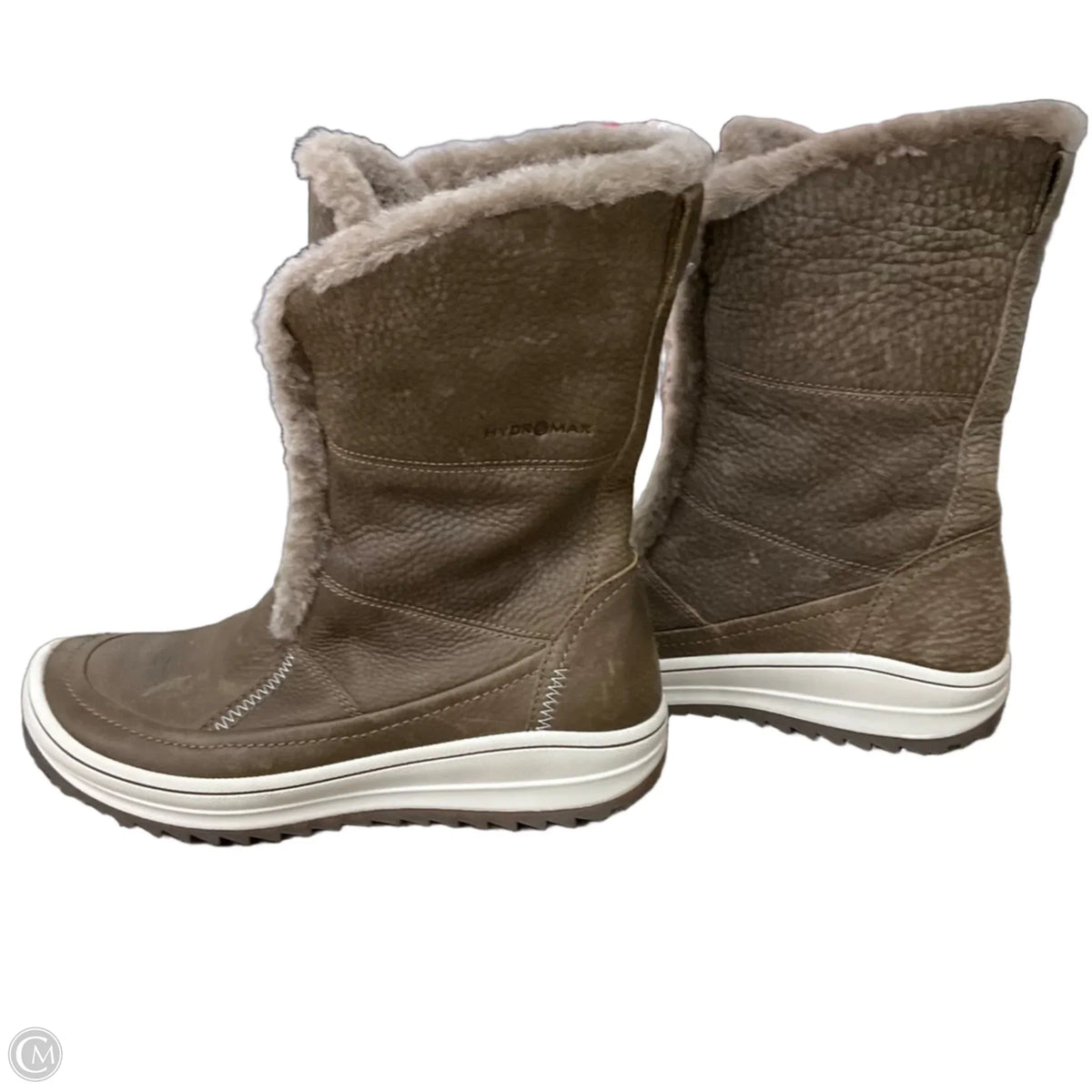 Boots Knee Flats By Ecco In Brown, Size: 10