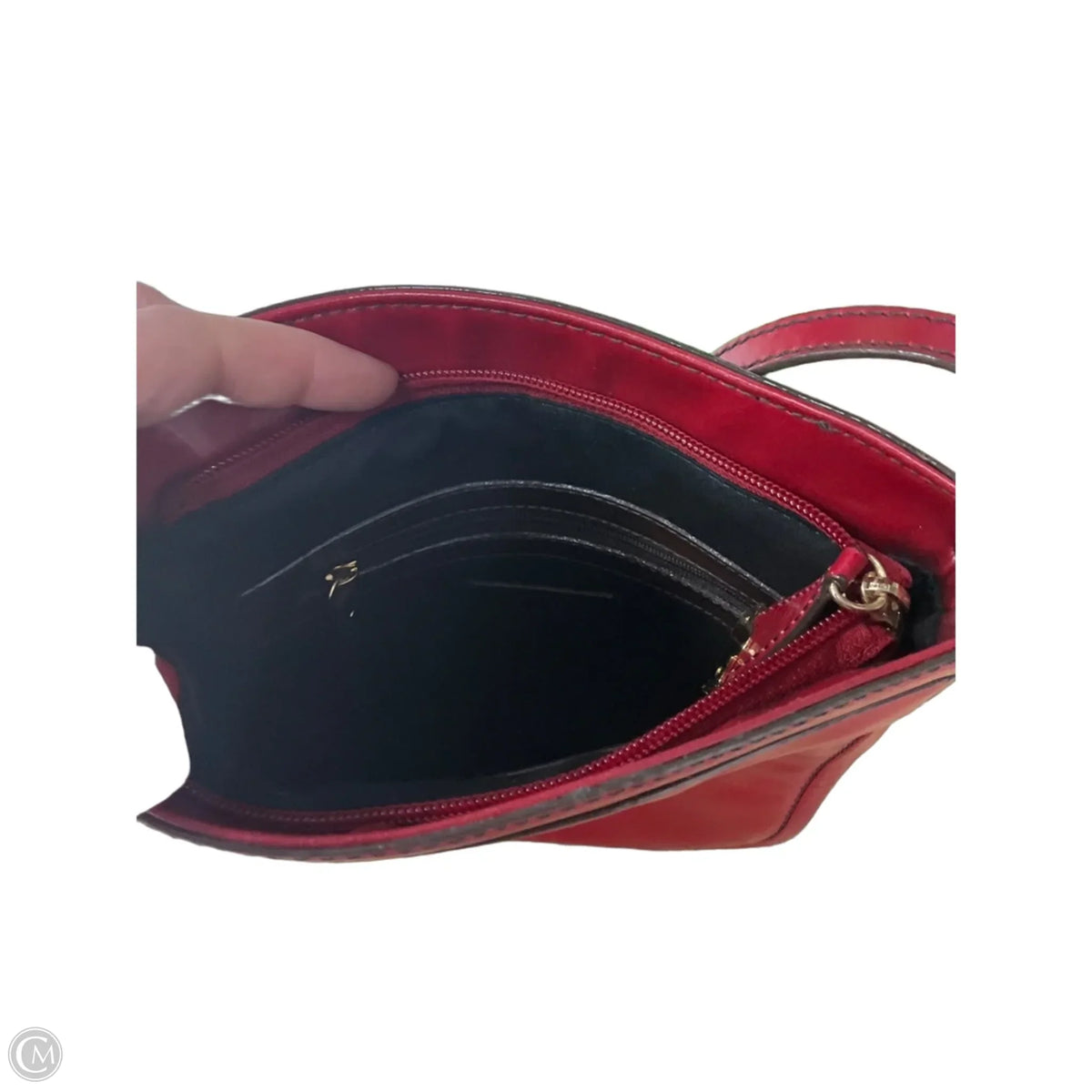Crossbody Leather By Antonio Melani, Size: Medium