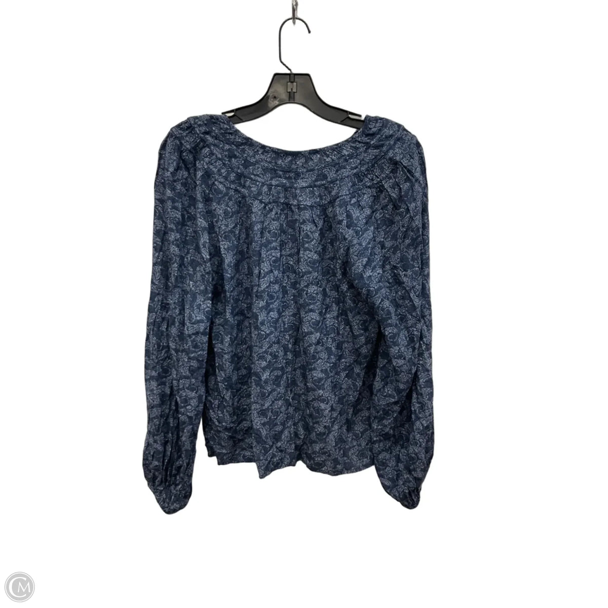 Top Long Sleeve By Loft In Blue, Size: M