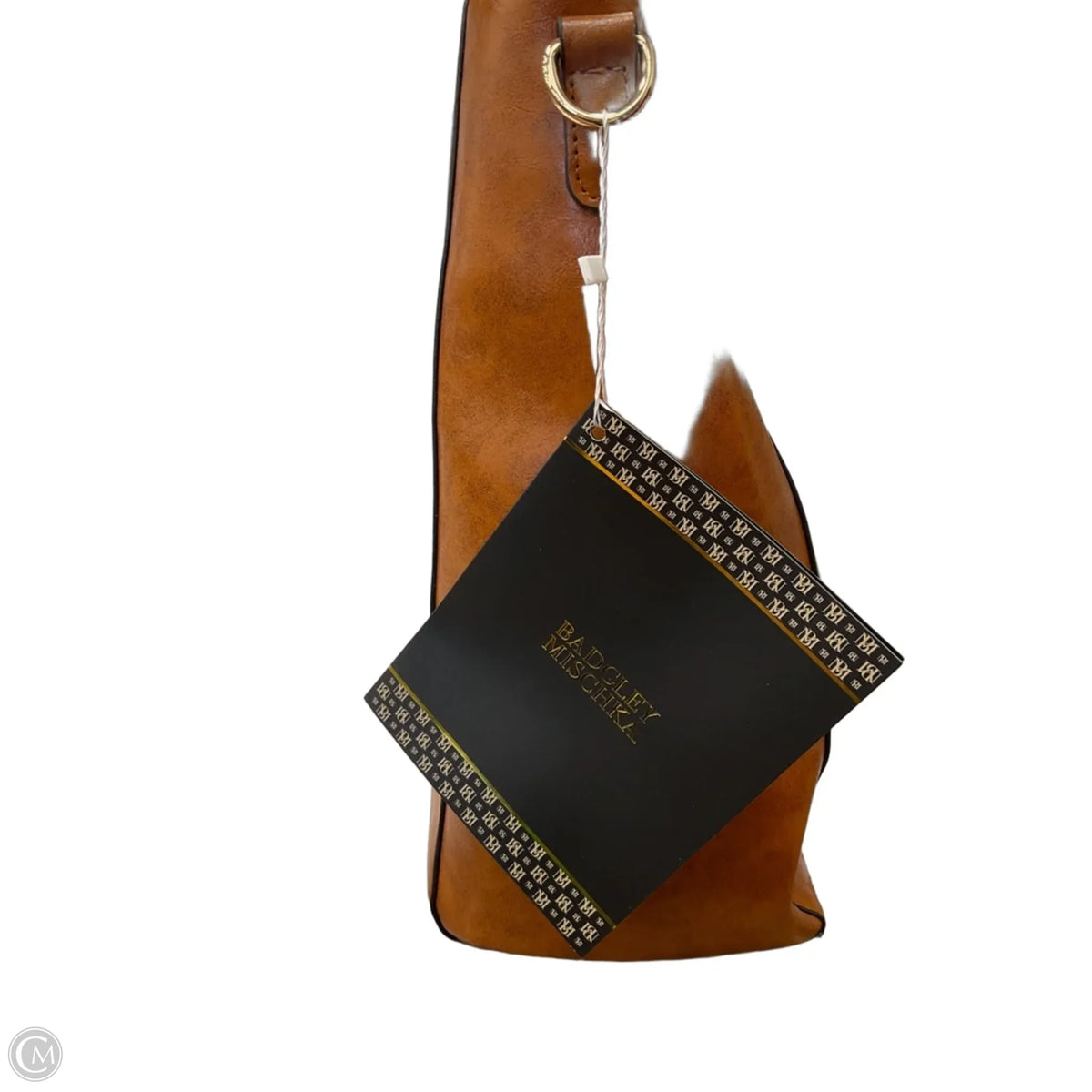 Tote Leather By Badgley Mischka, Size: Medium