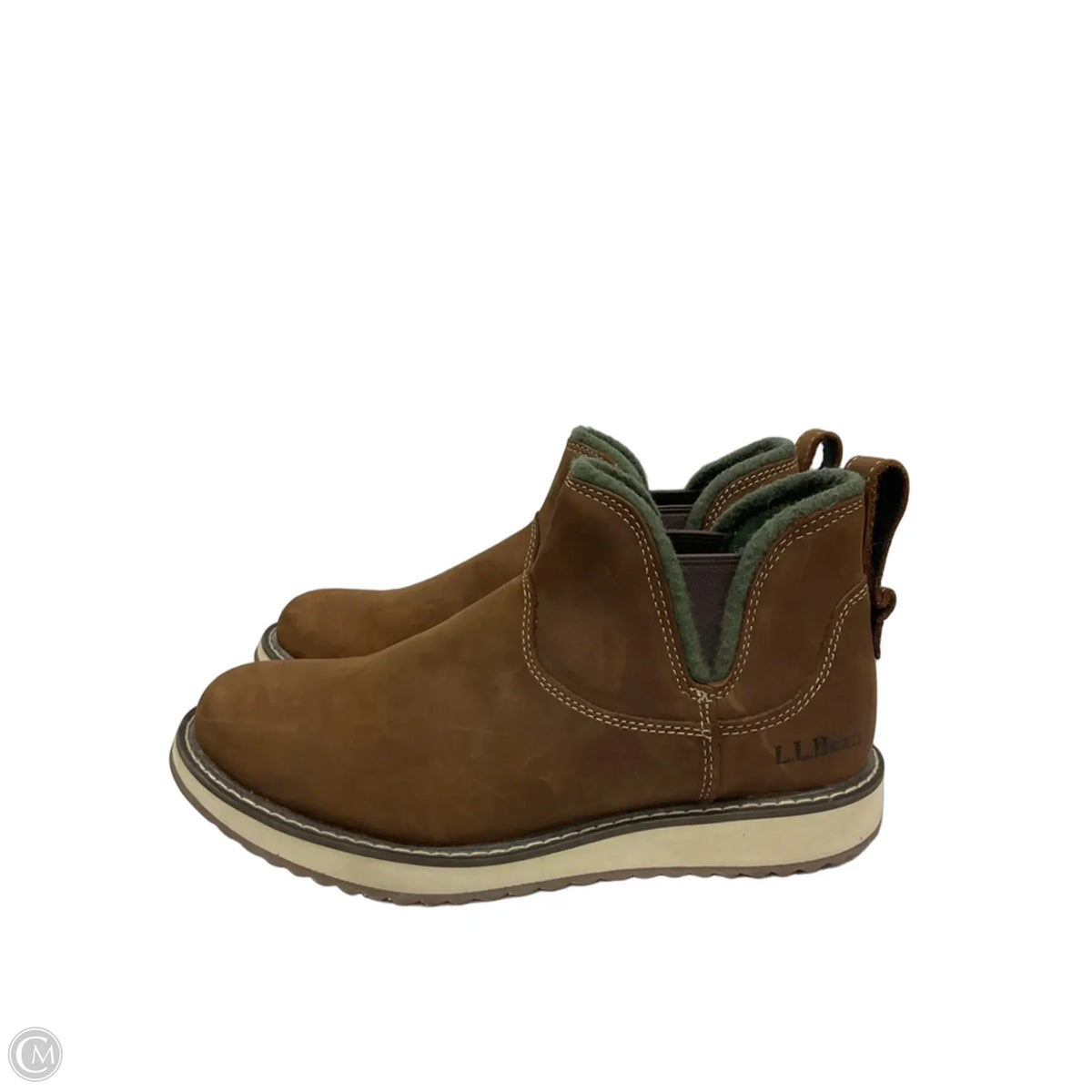 Boots Ankle Flats By L.l. Bean In Brown, Size: 8.5