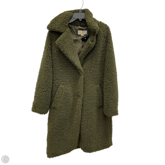 Coat Faux Fur & Sherpa By Michael By Michael Kors In Green, Size: S