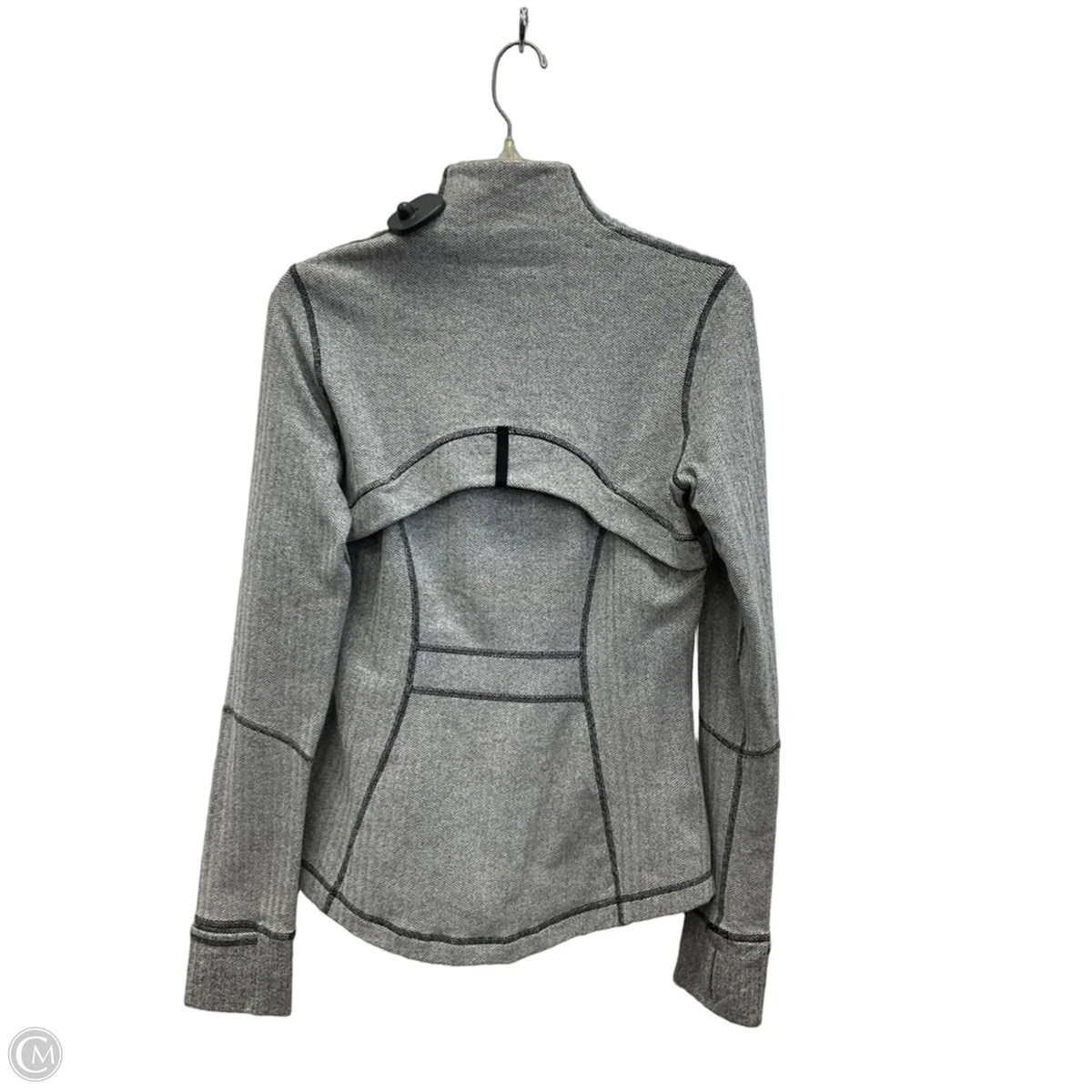Athletic Jacket By Lululemon In Grey, Size: M
