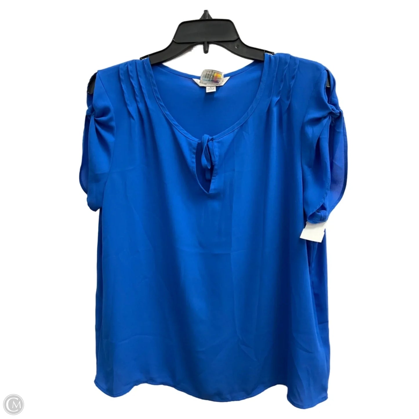 Top Short Sleeve By Counterparts In Blue, Size: L