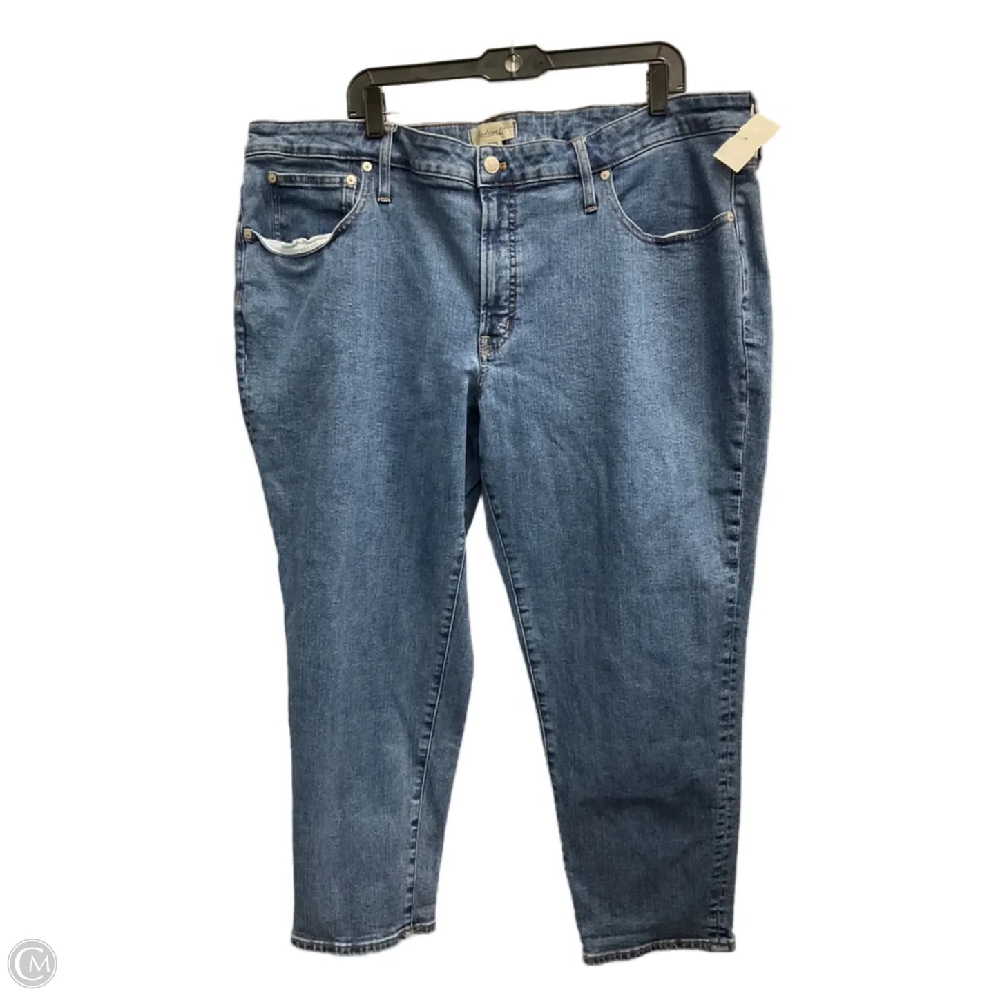 Jeans Flared By Madewell In Blue Denim, Size: 22