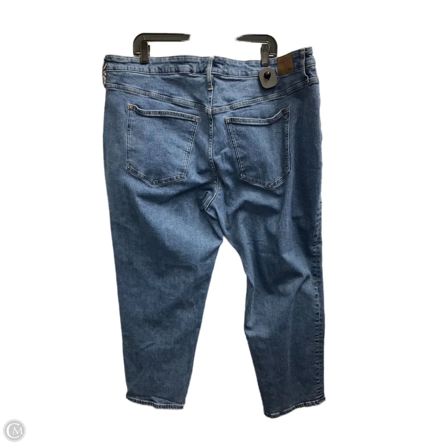 Jeans Flared By Madewell In Blue Denim, Size: 22