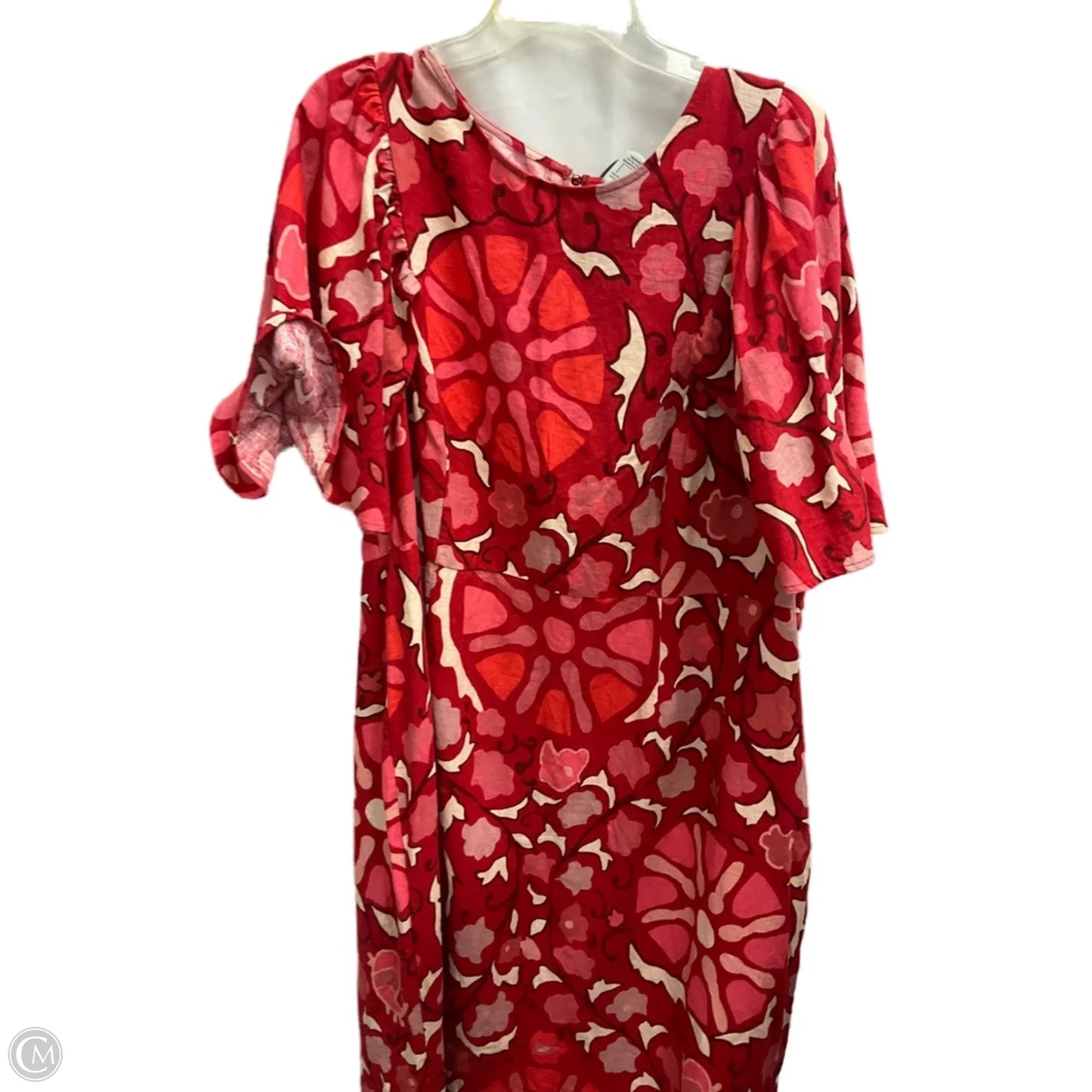 Dress Casual Midi By Rhode In Red, Size: 22