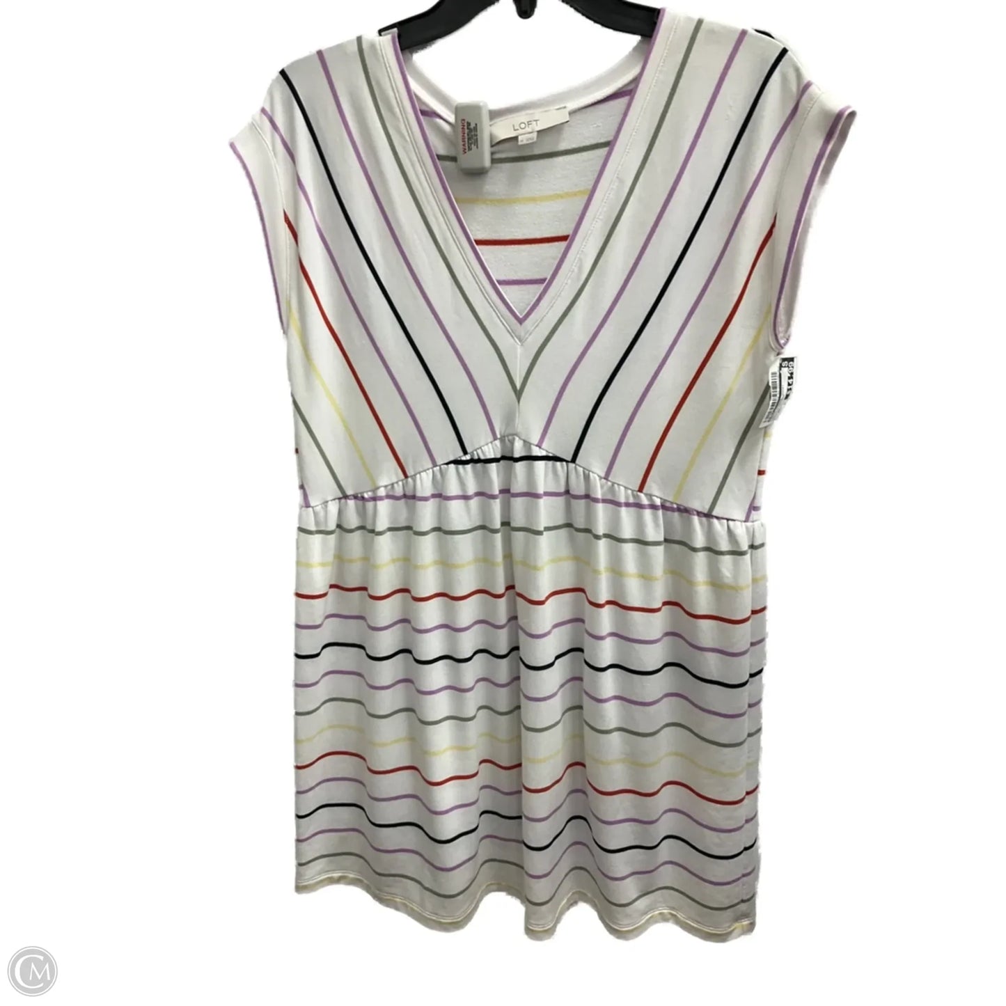 Dress Casual Short By Loft In Striped Pattern, Size: Xs