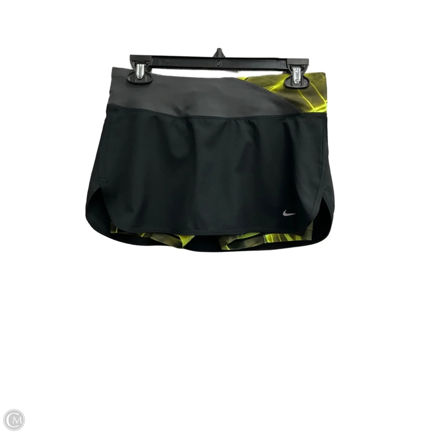Athletic Skort By Nike In Green & Grey, Size: Xs