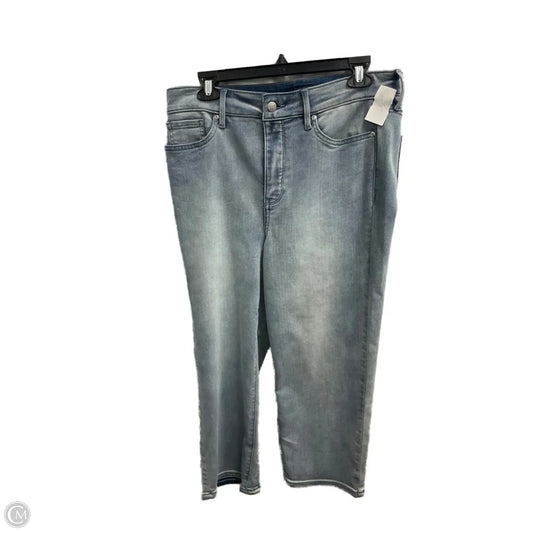 Jeans Straight By Not Your Daughters Jeans In Blue Denim, Size: 10