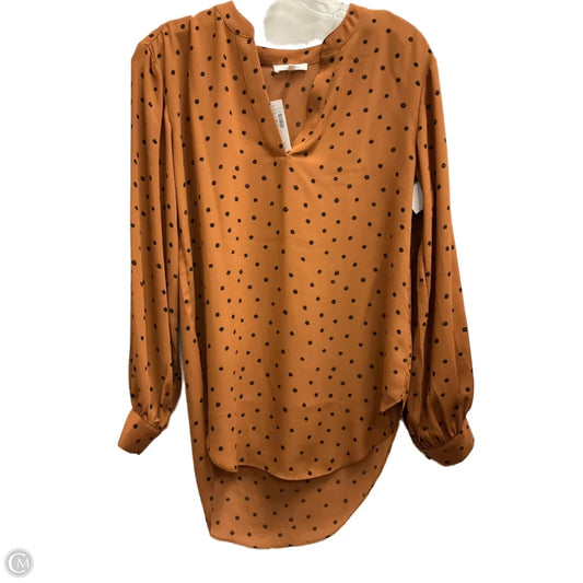 Top Long Sleeve By Maurices In Animal Print, Size: Xs