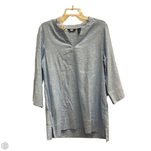 Top 3/4 Sleeve By Lands End In Blue, Size: S