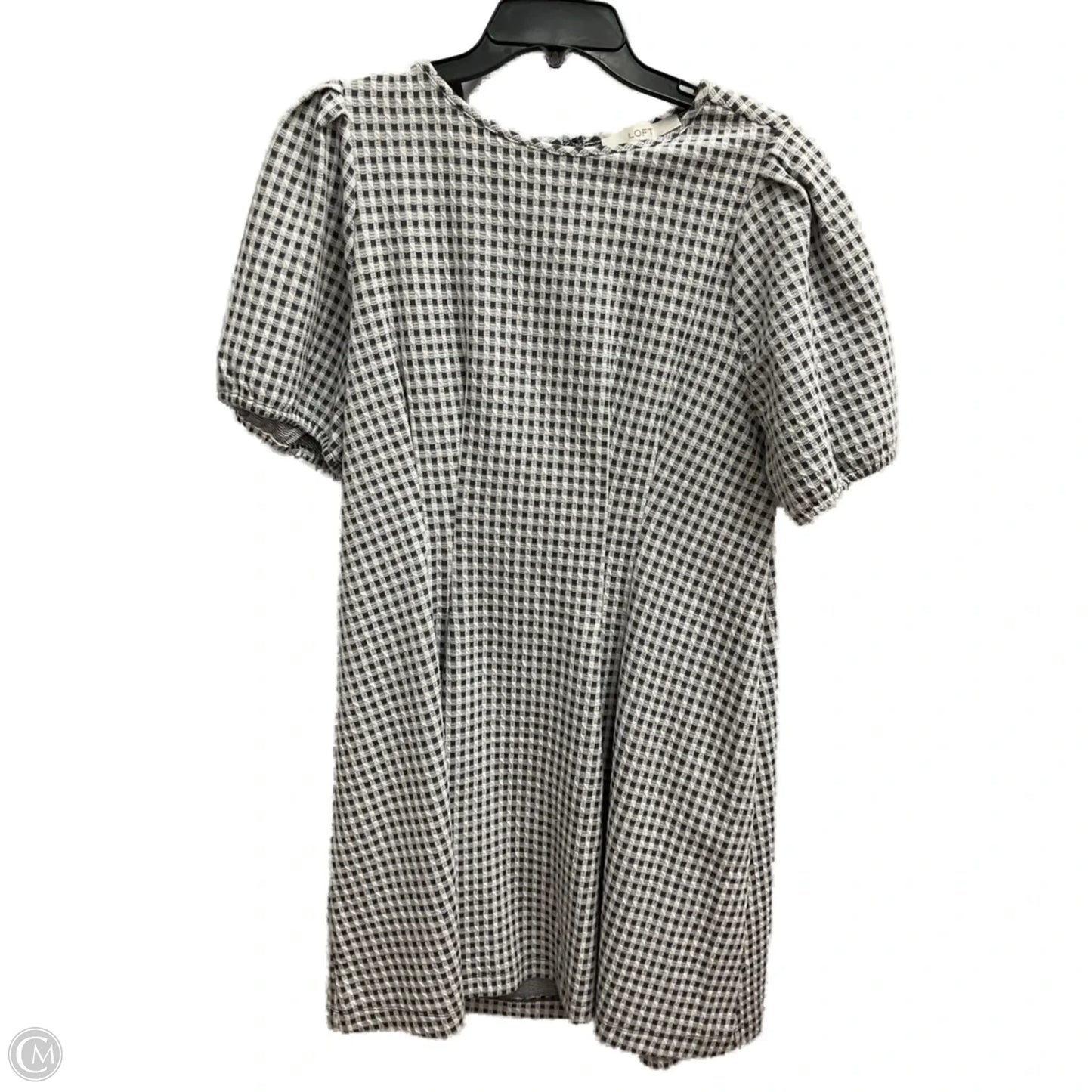 Dress Casual Short By Loft In Grey & White, Size: 12