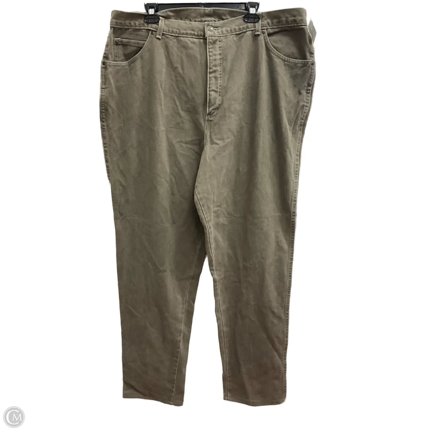 Jeans Straight By Lands End In Brown, Size: 22