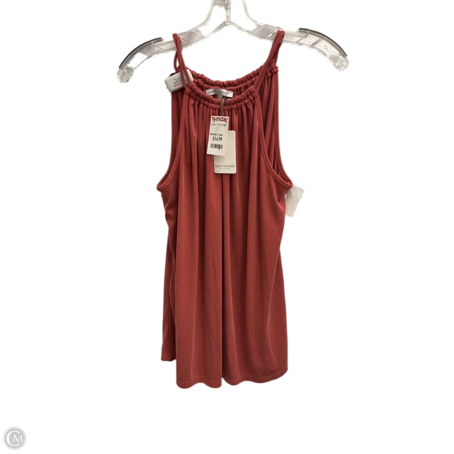 Top Sleeveless By Green Envelope In Red, Size: L