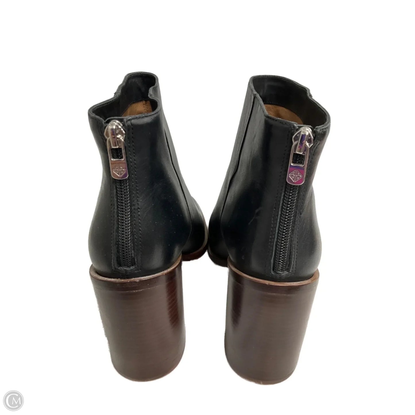 Boots Ankle Heels By Antonio Melani In Black & Brown, Size: 10