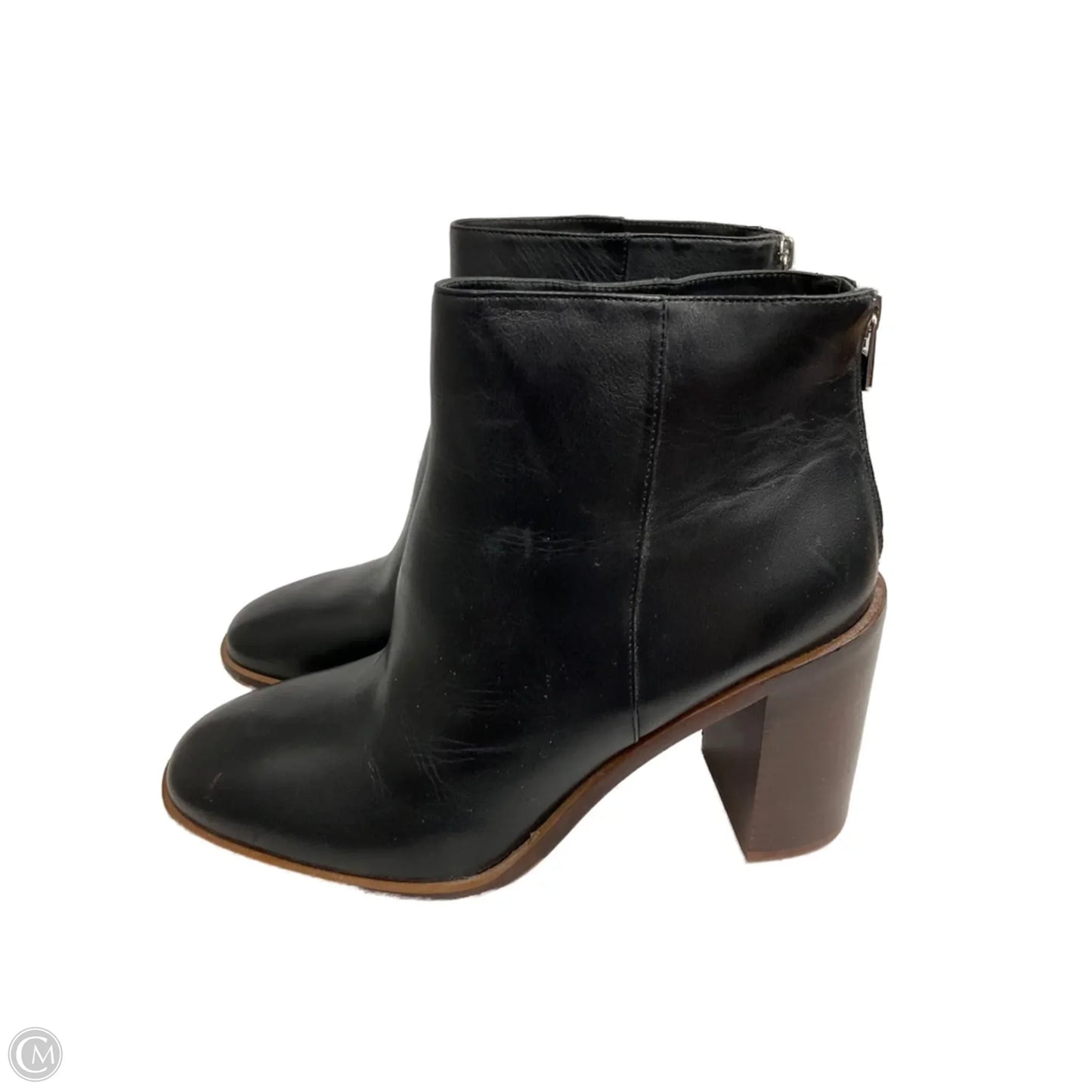 Boots Ankle Heels By Antonio Melani In Black & Brown, Size: 10