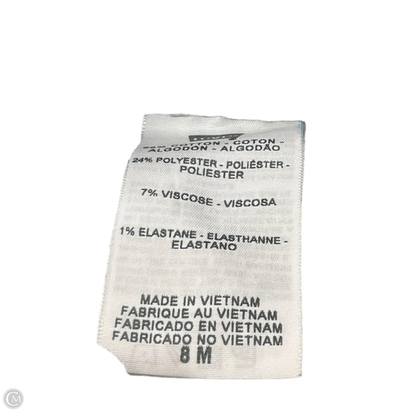 Jeans Boot Cut By Levis In Blue Denim, Size: 8