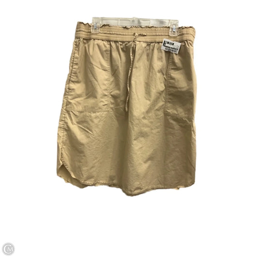 Skirt Midi By Gap In Tan, Size: L