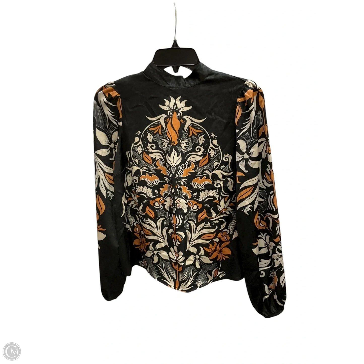 Top Long Sleeve By Joie In Black & Orange, Size: Xs