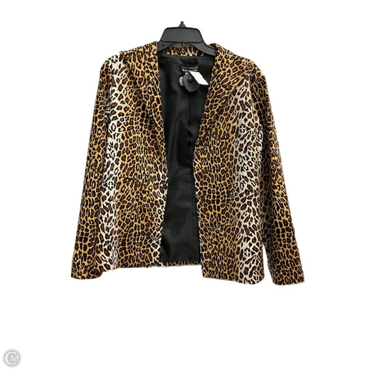 Blazer By Clothes Mentor In Animal Print, Size: M