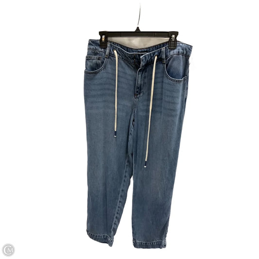 Jeans Boot Cut By Talbots In Blue & White, Size: 8