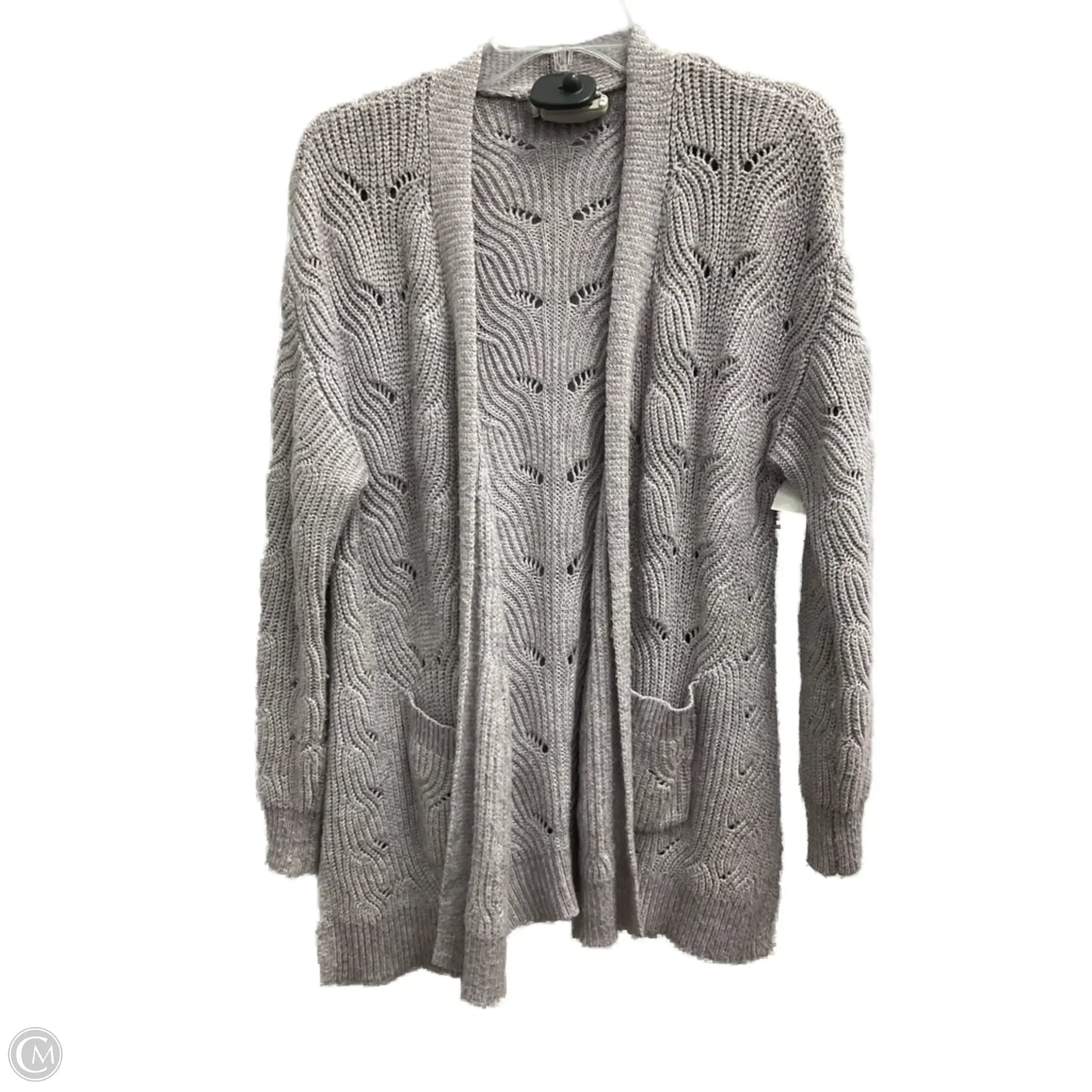 Cardigan By Liz Claiborne In Purple, Size: L