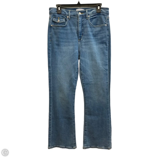 Jeans Cropped By Loft In Blue Denim, Size: 6