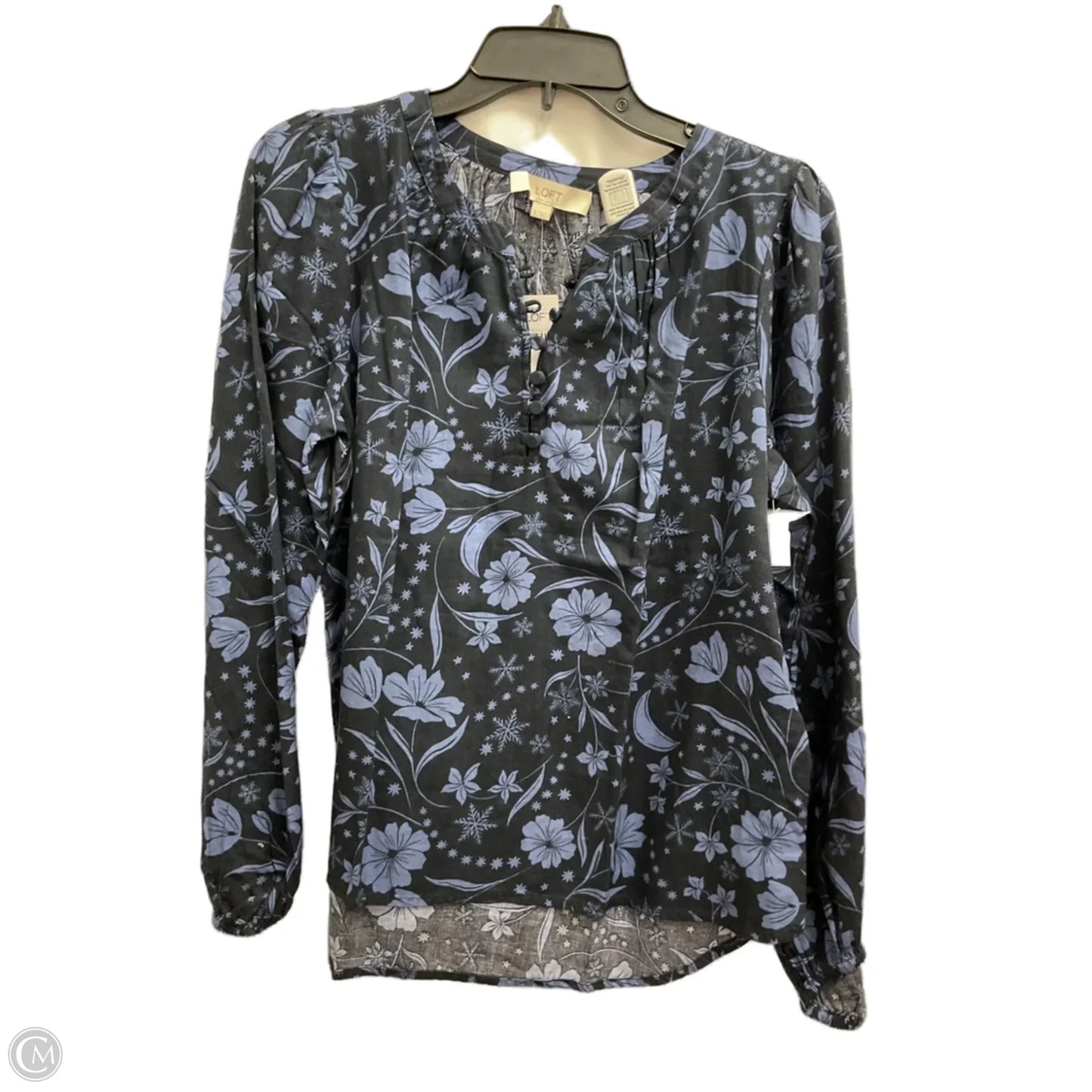 Top Long Sleeve By Loft In Blue, Size: S