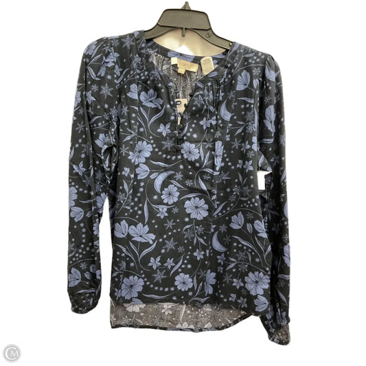 Top Long Sleeve By Loft In Blue, Size: S