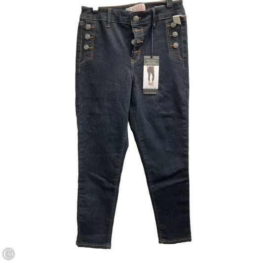 Jeans Cropped By Sofia By Sofia Vergara In Black Denim, Size: 4