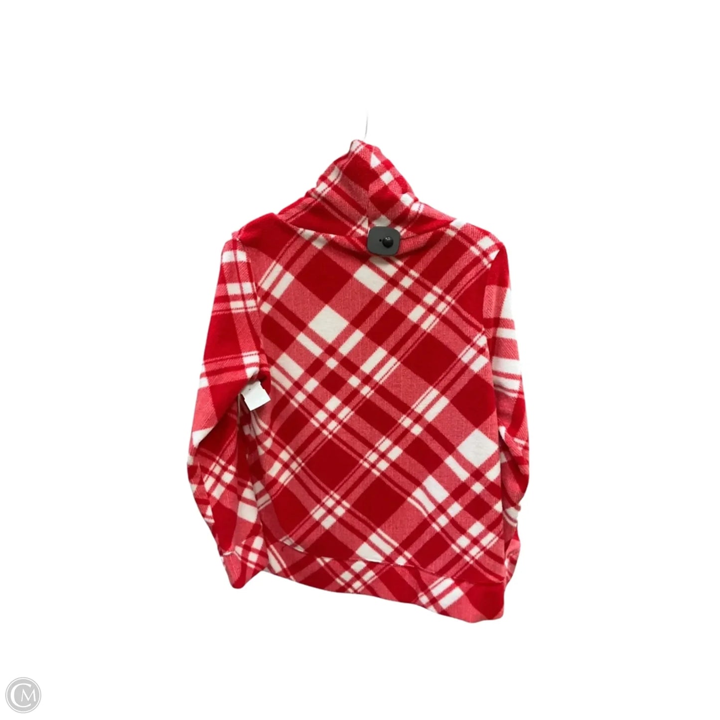 Sweatshirt Collar By Talbots In Red & White, Size: Mp