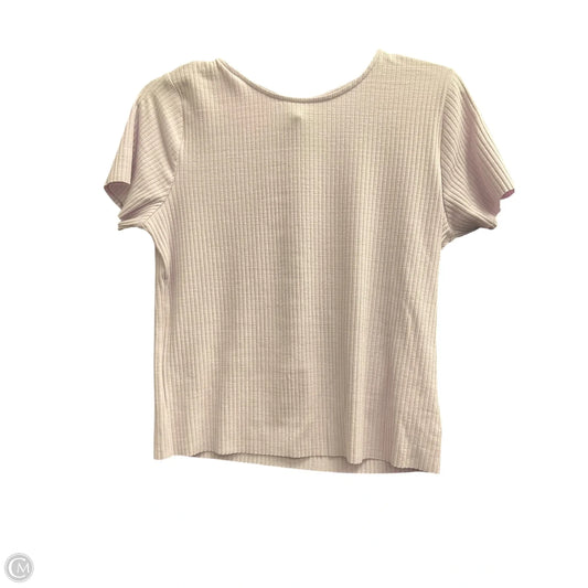 Top Short Sleeve By Gb In Pink, Size: L