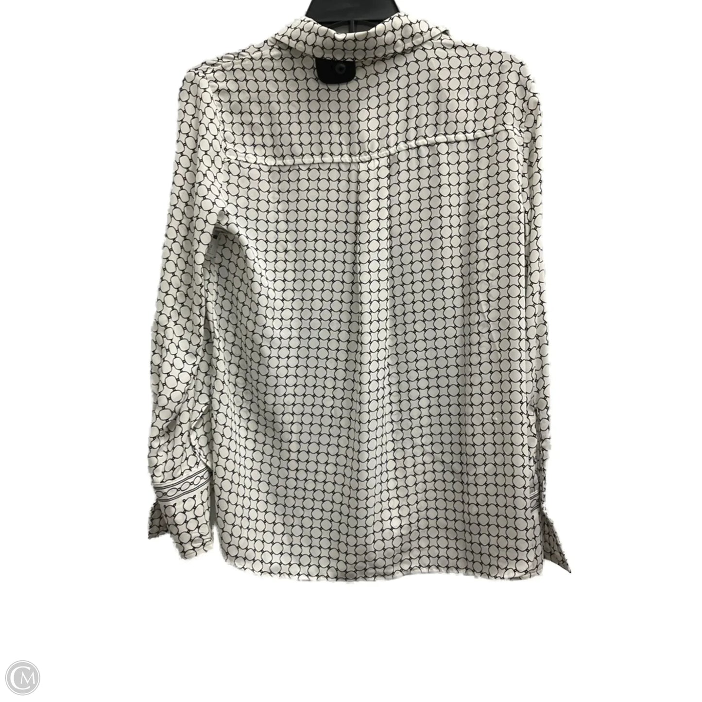 Blouse Long Sleeve By Max Studio In Black & White, Size: Xs
