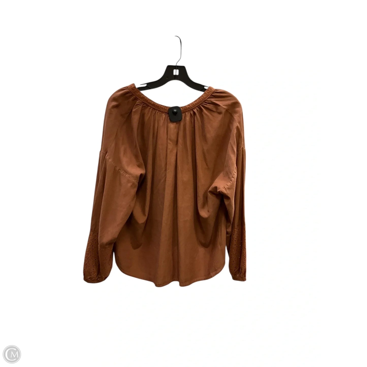 Top Long Sleeve By Red Haute In Orange, Size: M