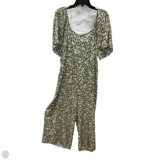 Jumpsuit By Luxology In Green & White, Size: 2x