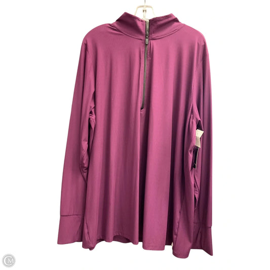Athletic Top Long Sleeve Crewneck By Torrid In Purple, Size: 4x