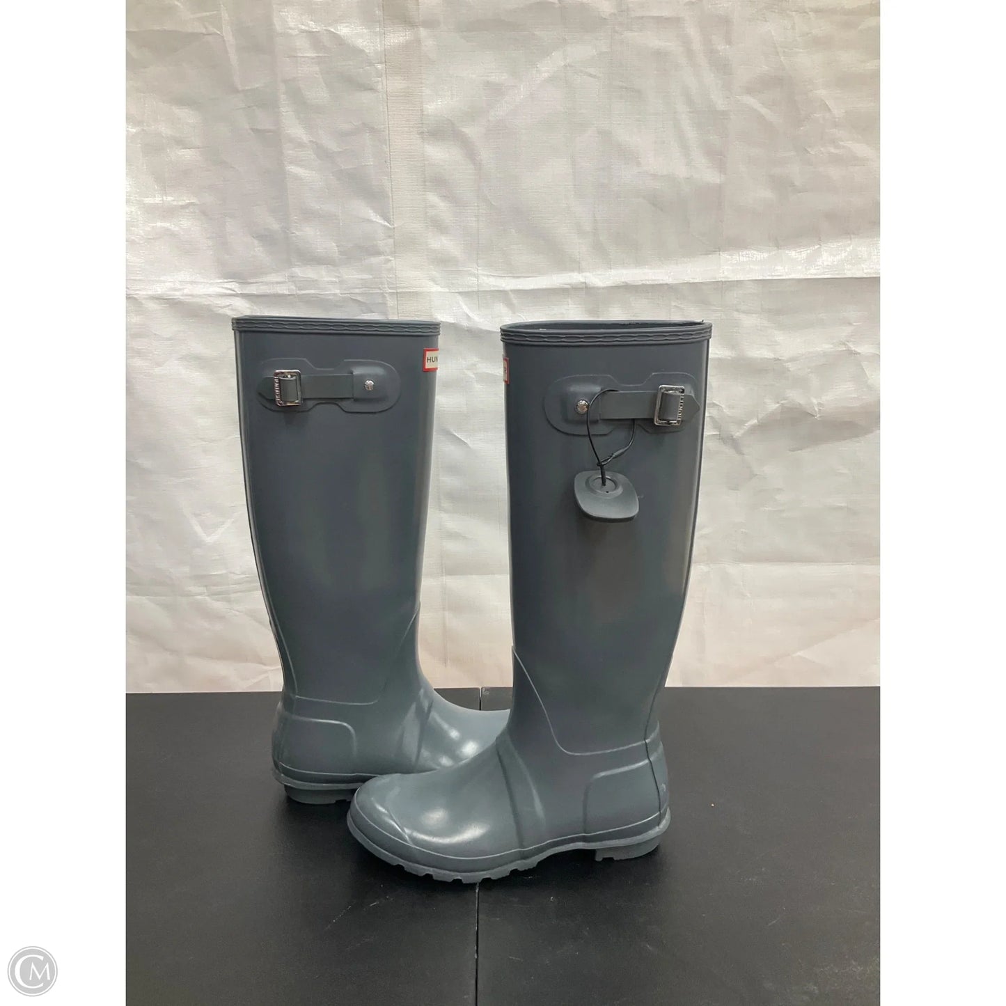 Boots Rain By Hunter In Blue, Size: 8