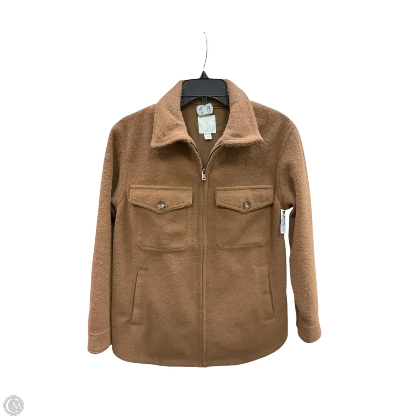 Jacket Faux Fur & Sherpa By Joie In Brown, Size: Xs