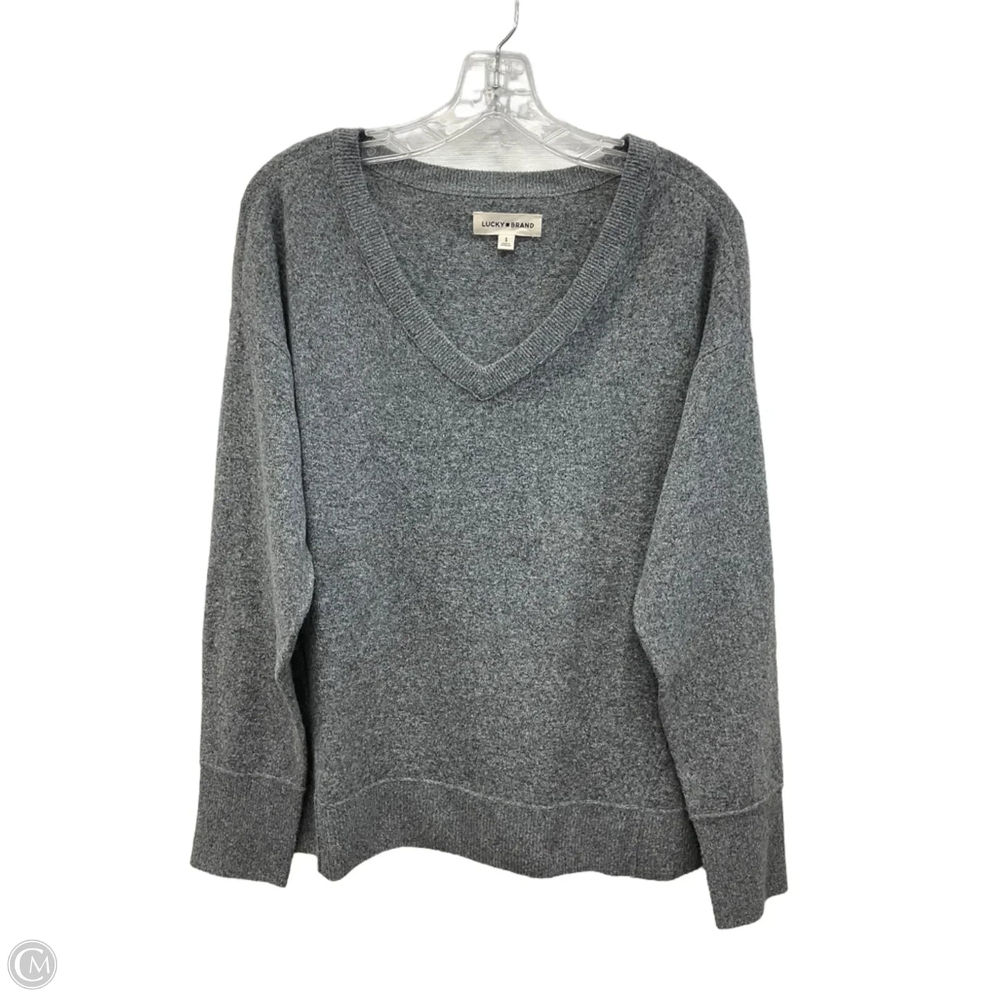 Sweater By Lucky Brand In Grey, Size: S