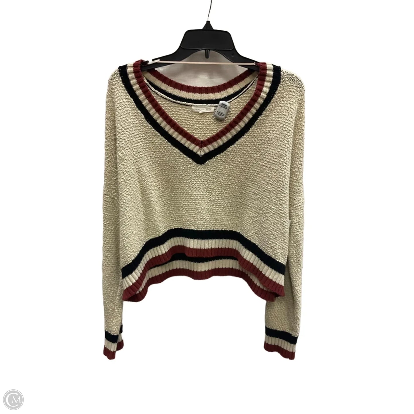 Sweater By La Hearts In Black & Cream, Size: L
