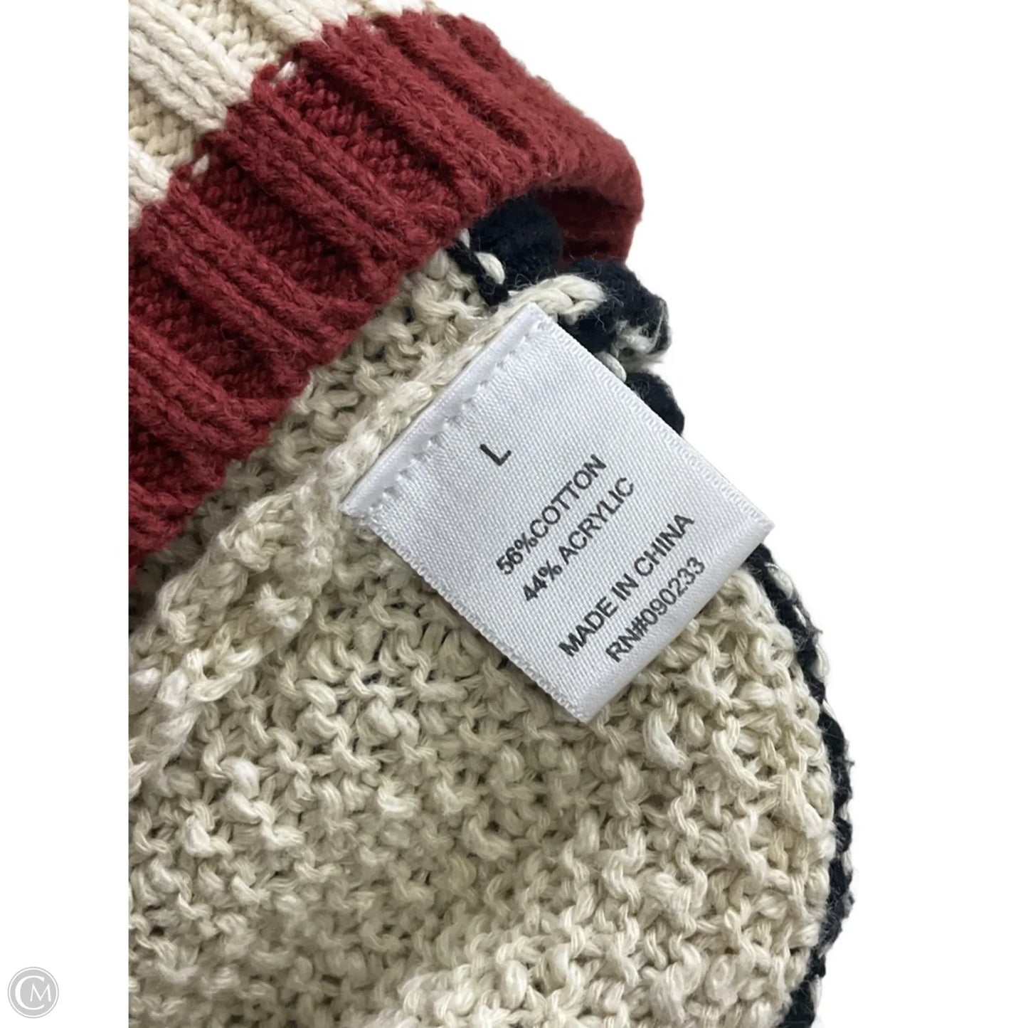 Sweater By La Hearts In Black & Cream, Size: L