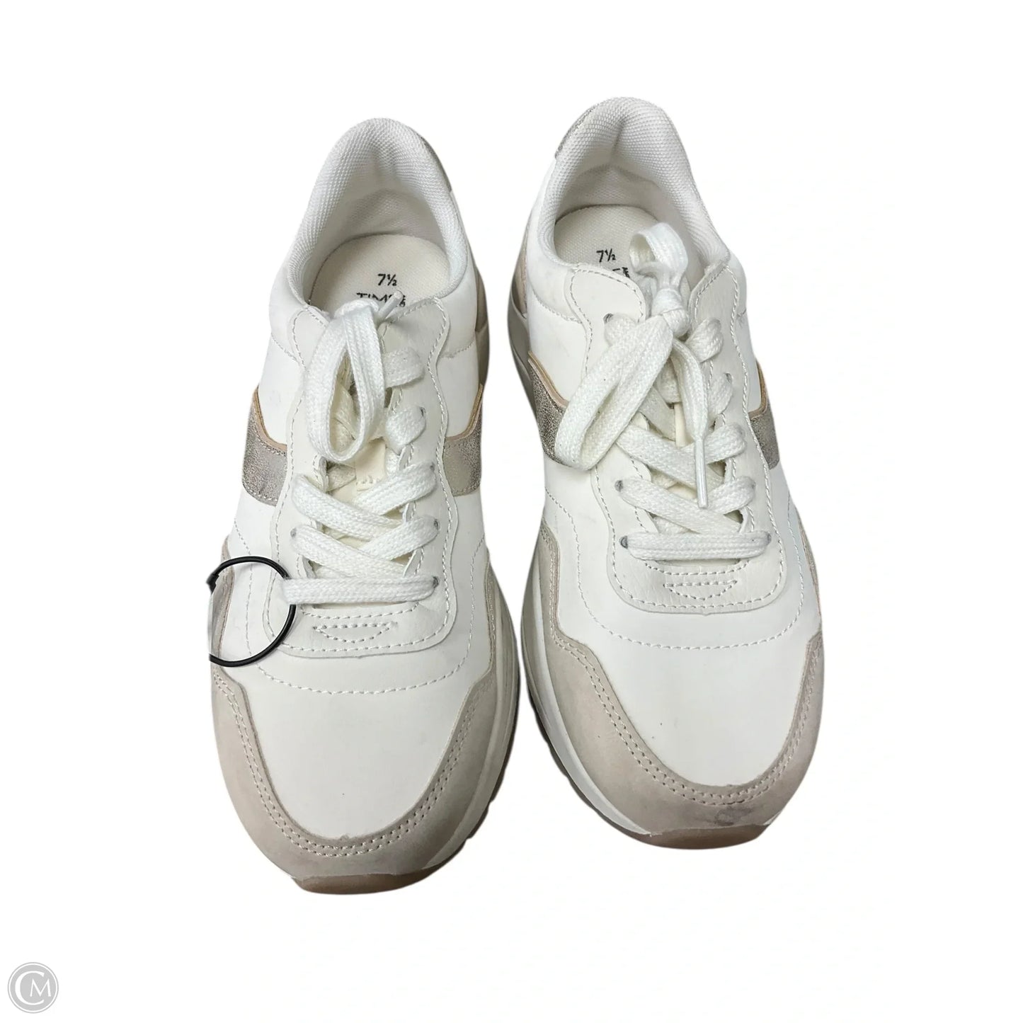 Shoes Sneakers By Time And Tru In Tan & White, Size: 7.5
