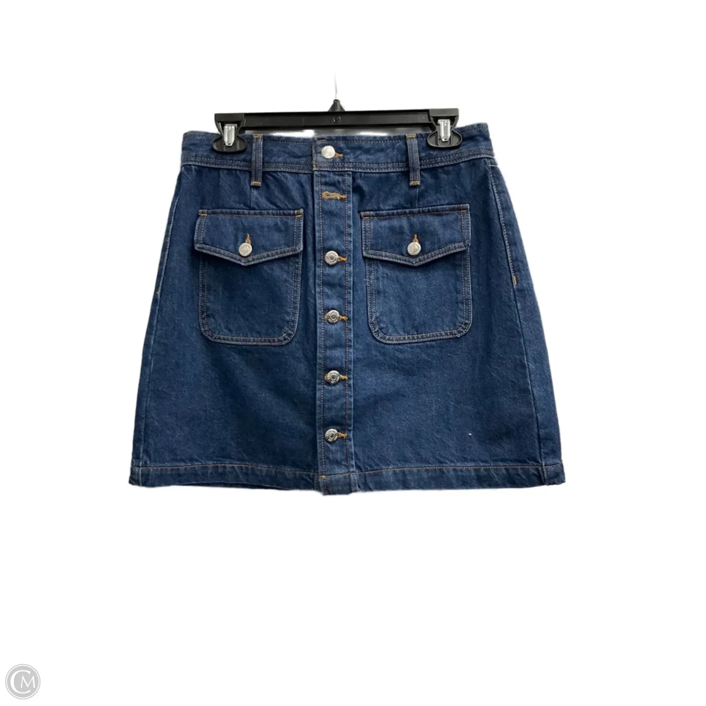 Skirt Mini & Short By Loft In Blue Denim, Size: 4