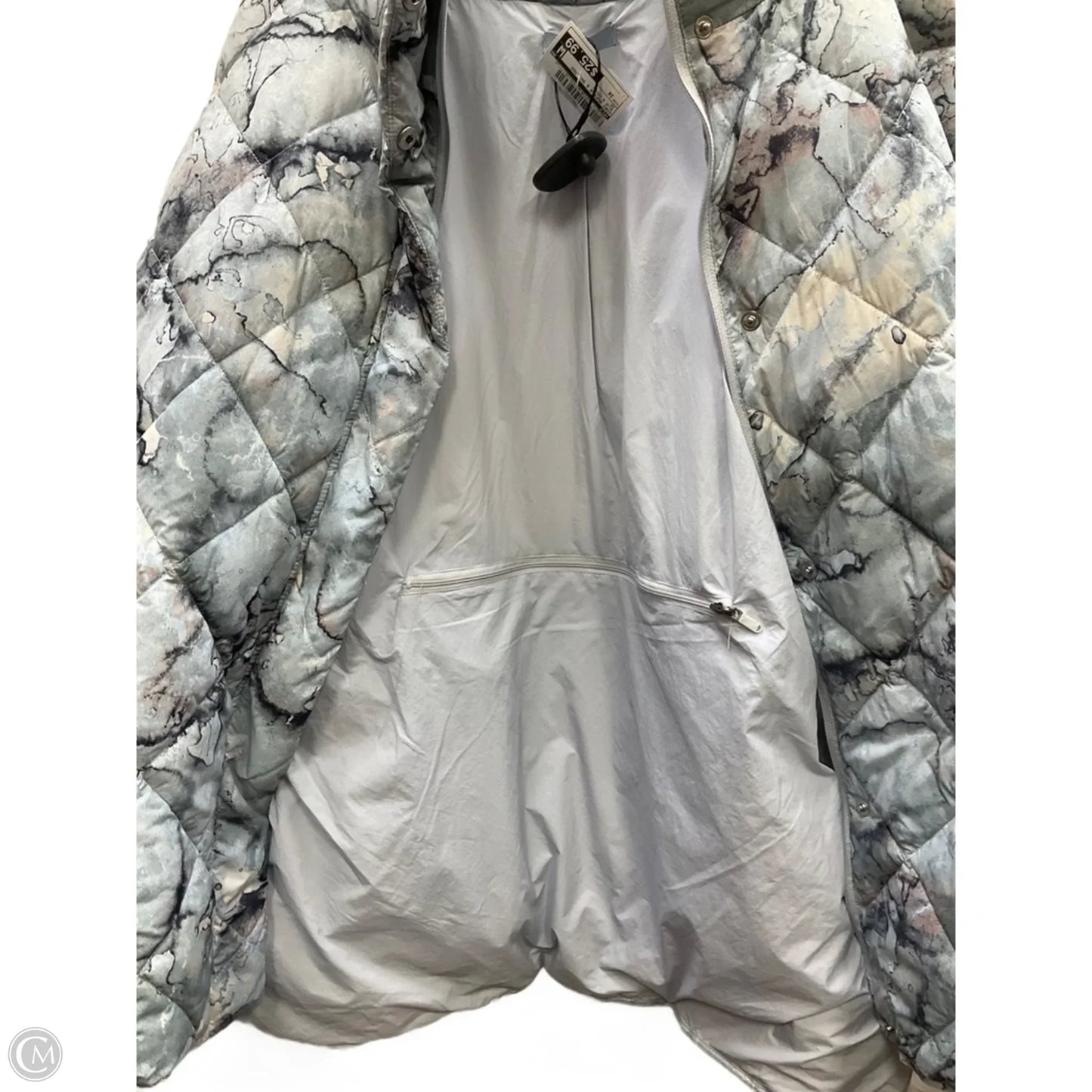 Coat Puffer & Quilted By Flx In Blue & Green, Size: 3x