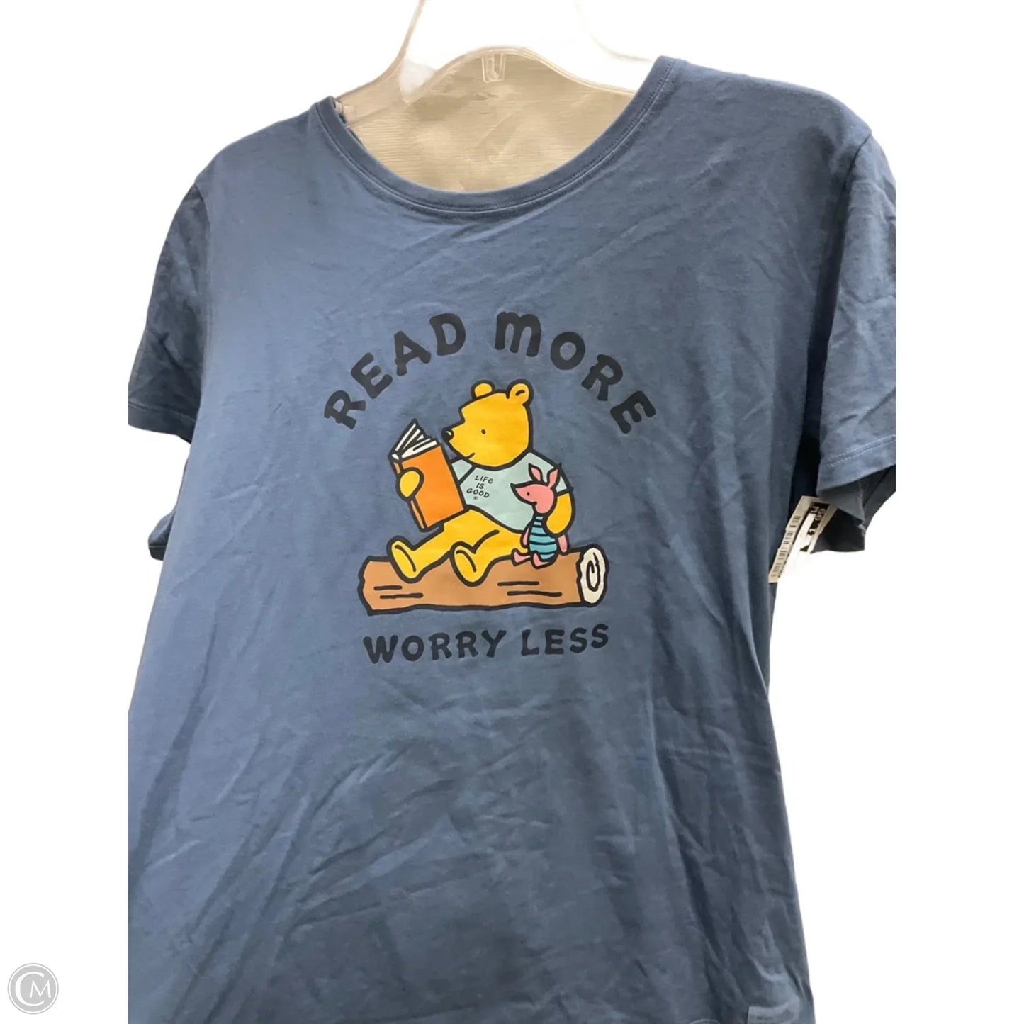 Top Short Sleeve By Life Is Good In Blue, Size: Xl
