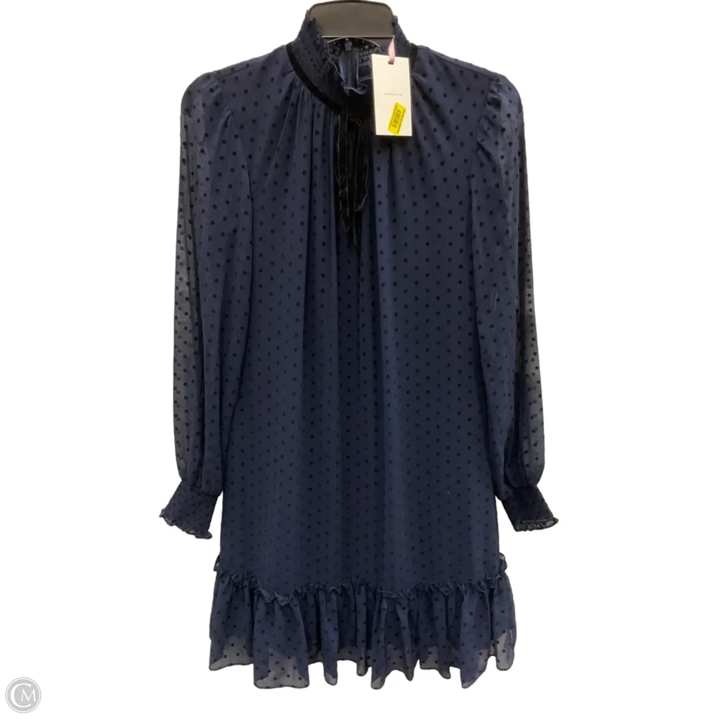 Dress Party Midi By Alex Marie In Black & Blue, Size: 4