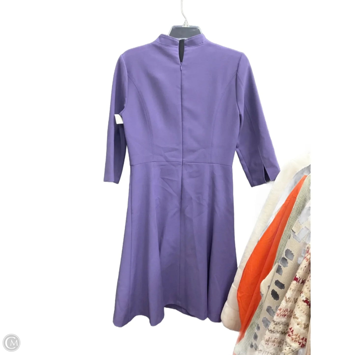 Dress Casual Midi By White House Black Market In Purple, Size: 6